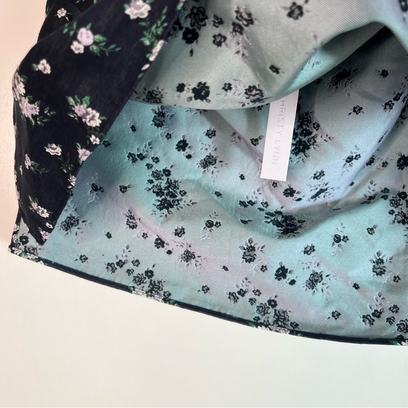 NWT Christy Lynn Jacquard Lorraine Floral Top Ruffle Blouse Size Medium - Picture 11 of 16